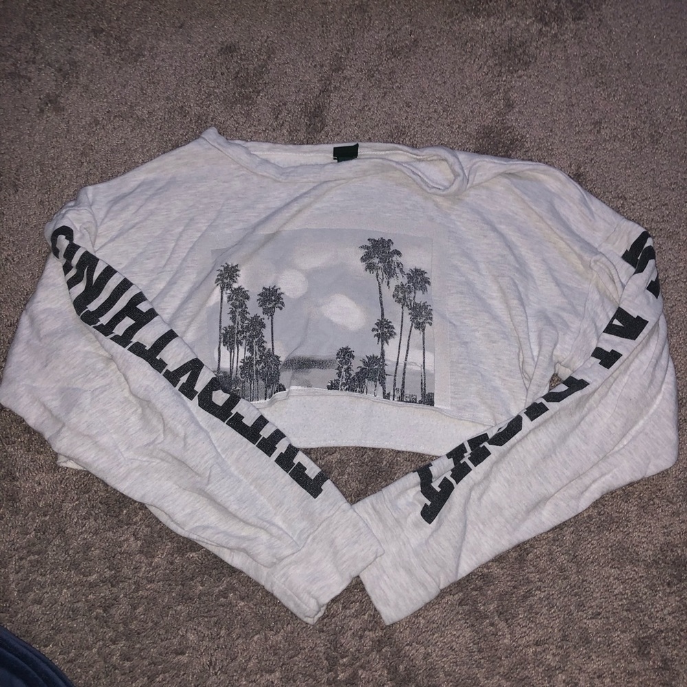 Wild fable long sleeve crop top